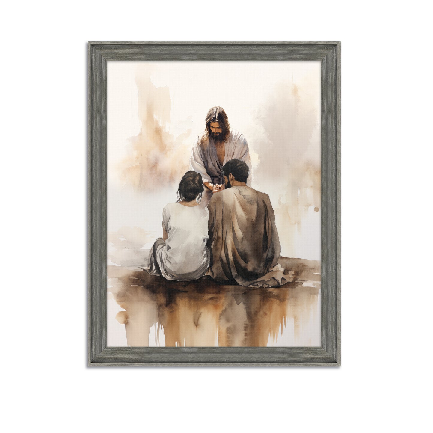 Embrace The Faith / Jesus Christ / Christian Modern Artwork / Modern Framed Canvas