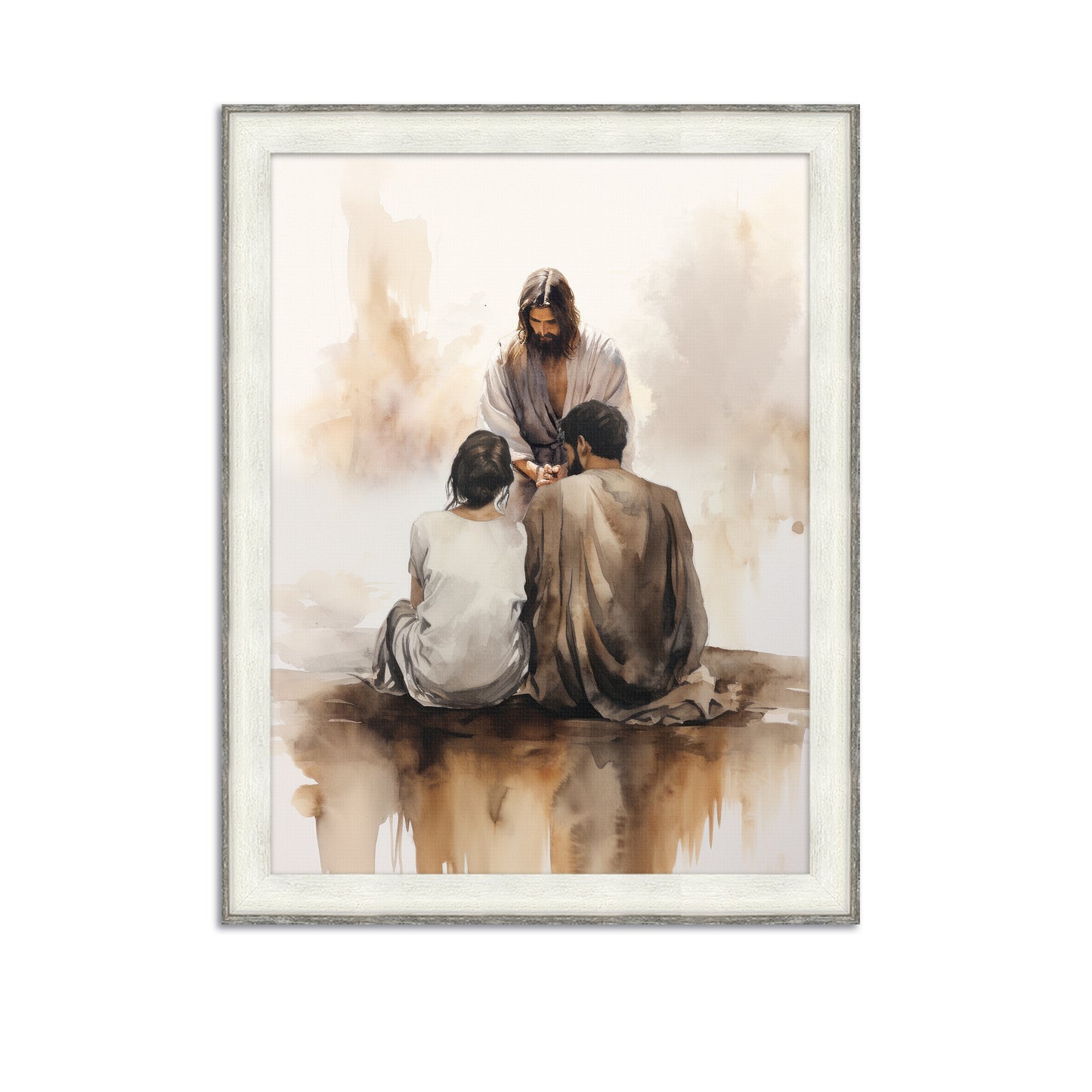 Embrace The Faith / Jesus Christ / Christian Modern Artwork / Modern Framed Canvas