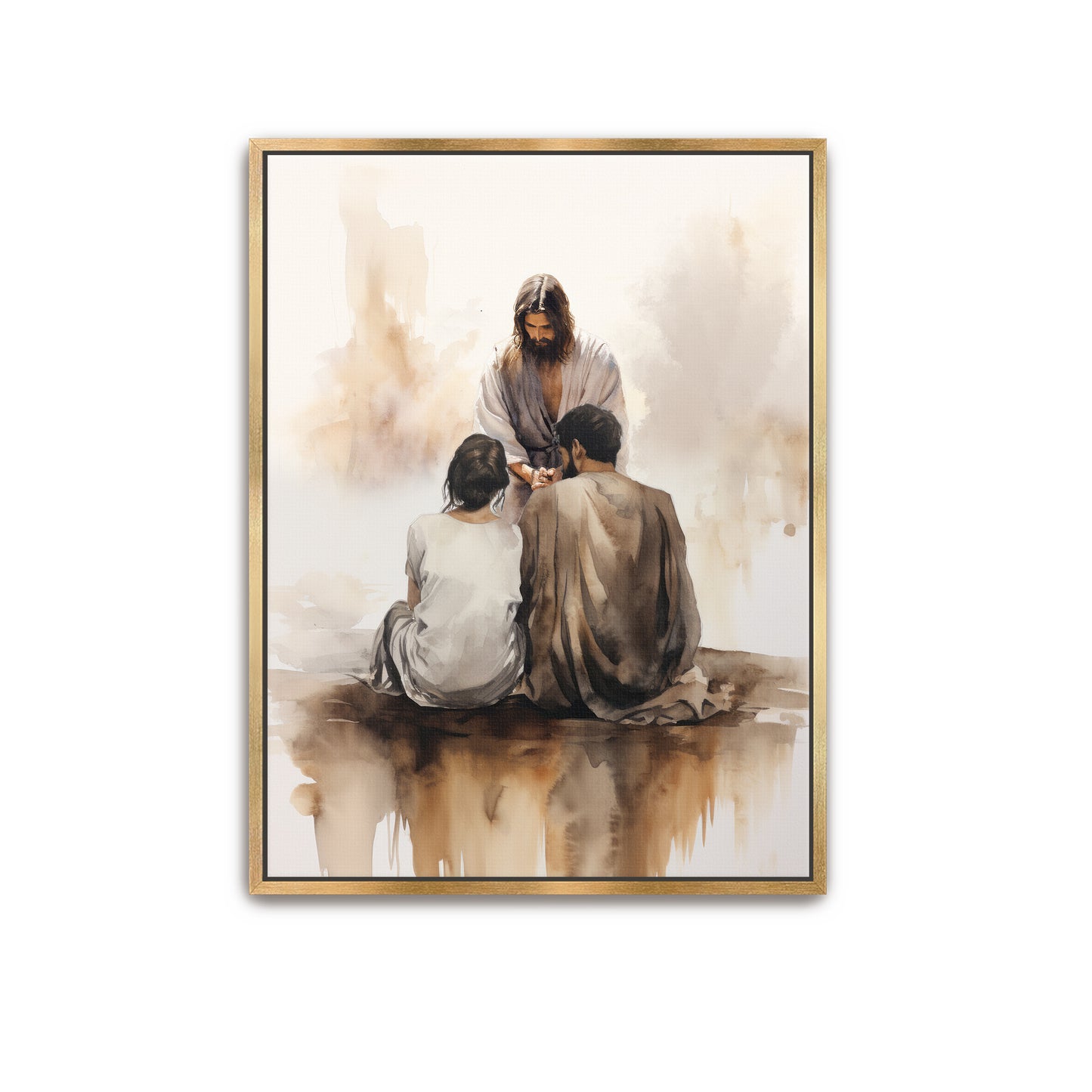 Embrace The Faith / Jesus Christ / Christian Modern Artwork / Modern Framed Canvas