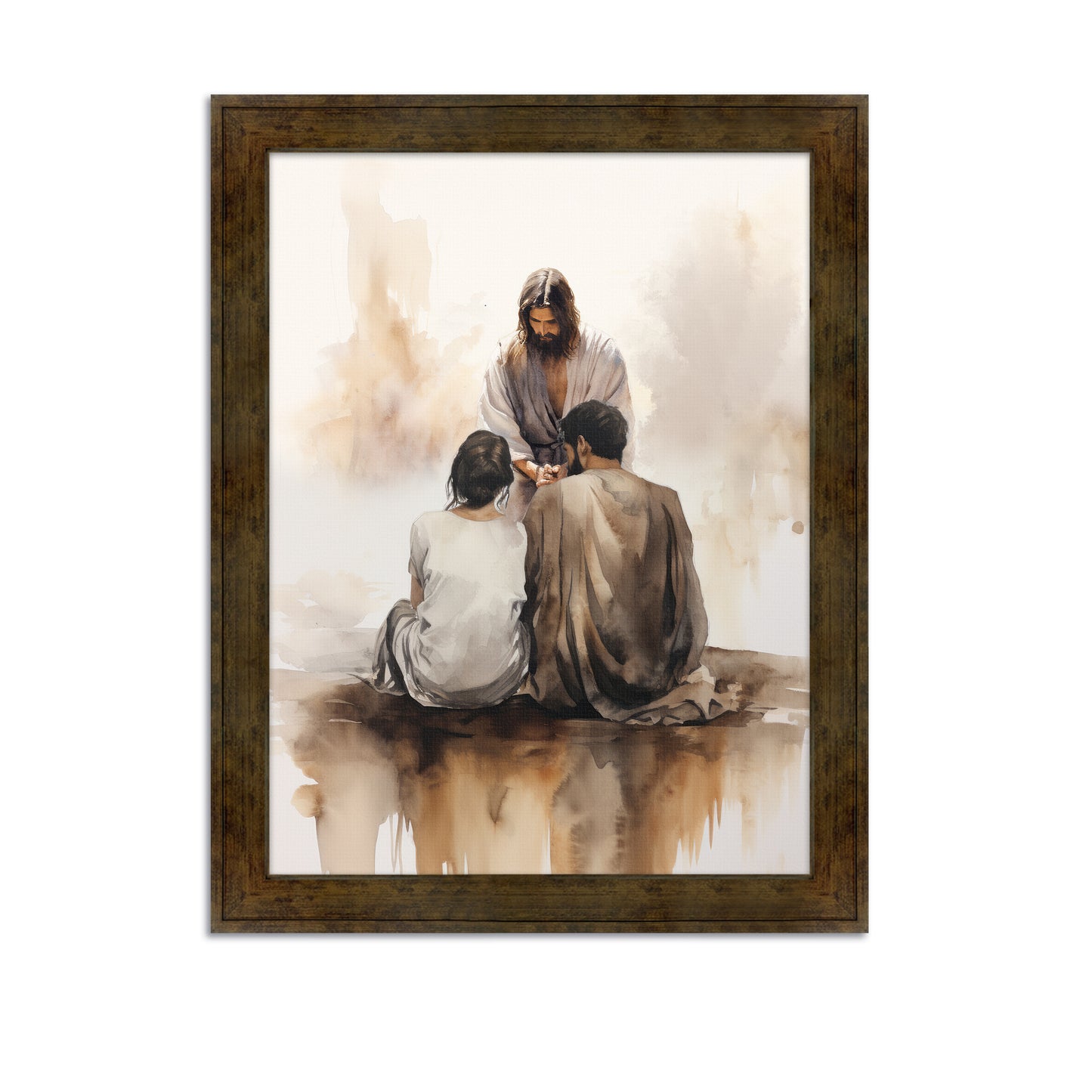 Embrace The Faith / Jesus Christ / Christian Modern Artwork / Modern Framed Canvas
