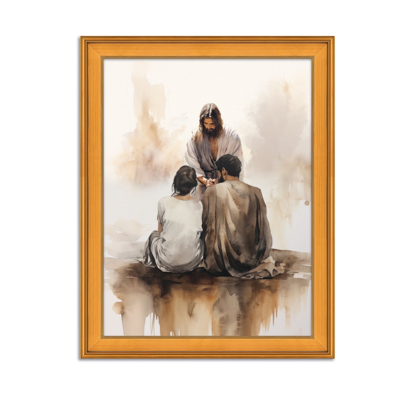 Embrace The Faith / Jesus Christ / Christian Modern Artwork / Modern Framed Canvas