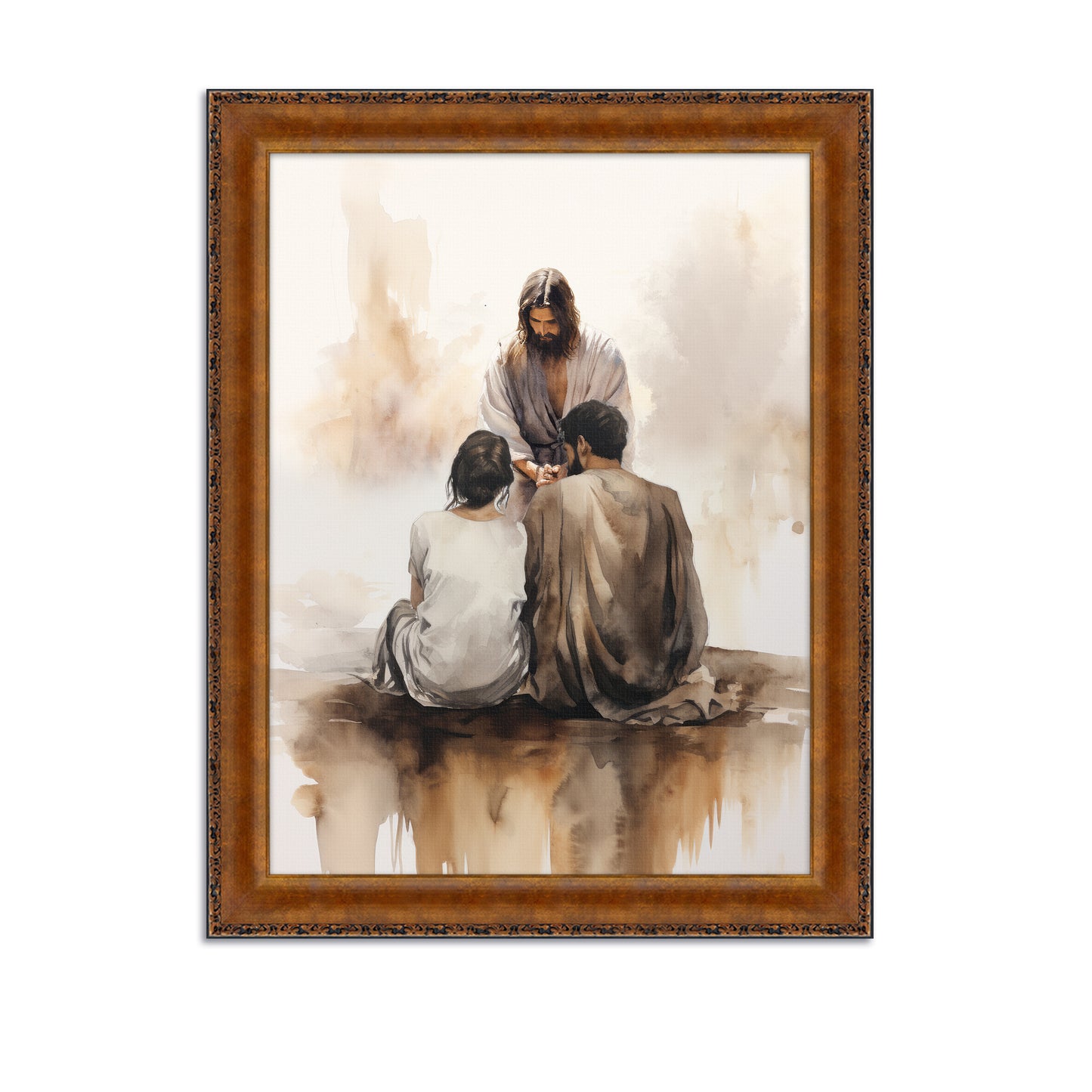 Embrace The Faith / Jesus Christ / Christian Modern Artwork / Modern Framed Canvas