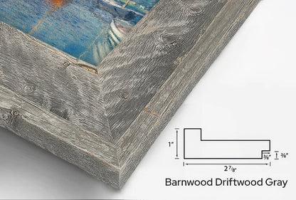 Gray Barnwood Driftwood frame detail