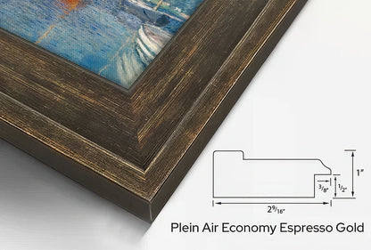 Plein Air Economy Espresso Gold frame detail