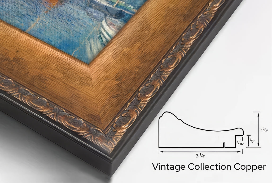 Vintage Collection Copper frame detail